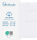 Cotton Paradise 6 Piece Towel Set, 100% Cotton Soft Absorbent Turkish Towels - Image 4