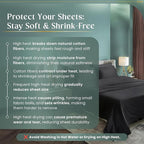100% Cotton Sheets King Size Sheets Set - Image 7