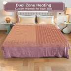 LaffyLo Electric Heated Blanket Queen Size 84 x 90, Dual Control, Fast Heating - Image 4