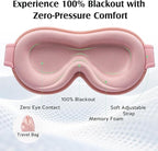 YFONG Sleep Mask for Lash Extensions, Bamboo Viscose & 100% Blackout Eye Mask - Image 6