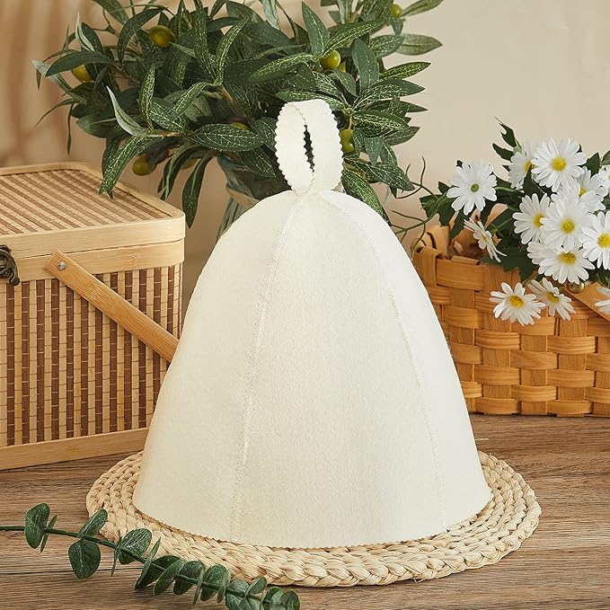 JaGely Sauna Hat for Men Women Sauna Hat Vaporarium Cap Russian Banya Cap for - Image 4