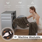 Wapaneus Foot Pocket Heated Blanket Electric Throw - Image 5