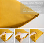 NTBAY 2-Pack Body Pillowcases, 20x54 inches, Ginger Yellow, Fade Resistant - Image 6