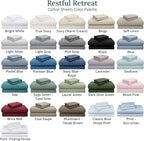 California Design Den Twin Bed Sheets 100% Cotton Sateen, 600 Thread Count - Image 9