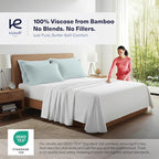 Kickoff Viscose Bamboo Pillowcase, 100% Organic Hidden Zippered Viscose Bamboo - Image 2