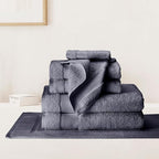 BIOWEAVES 100% Organic Cotton Bath Towel Set | 700 GSM Plush 7-Piece Premium by BIOWEAVES