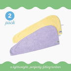 Turbie Twist 2-Pack Microfiber Hair Towel - Image 3