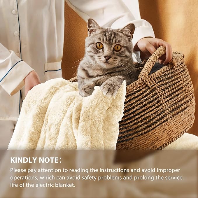 Homemate Electric Heated Blanket Twin Size - Image 6