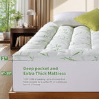 3 Inch Mattress Topper Queen Size, 1500GSM Down Alternative Fill, Cooling Extra - Image 7