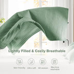 Comfort Spaces Sage Green Oversized King Quilt Set 120"x118" Bedspread Quilted - Image 4