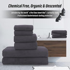 MOONQUEEN Ultra Soft Towel Set-Quick Drying-2 Bath Towels 2 Hand Towels 2 - Image 4