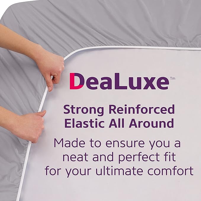 Real 16" Fitted Bed Sheets Deep Pocket Full Size, Fit 14"18" Mattresses & - Image 4