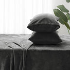 BEDELITE Flannel Sheets Queen Size Dark Grey - Image 7