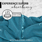 KAHAF COLLECTION 100% Cotton Bath Towels, 24x48 Pack of 6 Towels, Quick Dry - Image 3