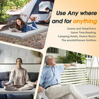 CYMULA Camping Cot Mattress 2in Memory Foam Sleeping Pad, Soft Warm Non-Slip - Image 7