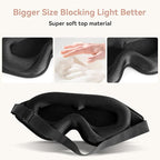 Sleep Mask for Men Women, Upgraded 3D Deep Contoured Eye Covers for Sleeping - Image 2