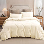 PURE ERA Jersey Knit Duvet Cover Set 100% T-Shirt Cotton Super Soft Comfy 3pc - Image 3