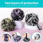 BCKENEY Bath Loofah Shower Sponge Body Back Scrubber Soft Mesh Shower Puffs - Image 4