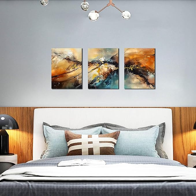 HUBOSKN Abstract Canvas Wall Art - Image 2
