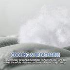 MATBEBY Bedding Quilted Fitted California King Mattress Pad Cooling Breathable - Image 3