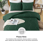 Andency Emerald Green Oversized Super King Plus Comforter Set 128x120, Extra - Image 5