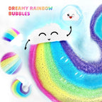 Rainbow Cloud Bath Bomb for Girls, 2 Extra Large Handmade Bath Bombs for Kids - Image 2