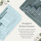 NY Loft 100% Cotton Bath Towel 4 Pack | Super Soft & Absorbent Quick-Dry Bath - Image 5