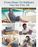 Casa Platino Cotton Towels Set for Bathroom - Image 5