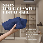White Classic Navy Washcloths Set - Image 6