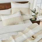 Andency California King Size Quilt Set Beige, 3 Pieces Beige Ultra Soft - Image 3