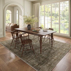 Washable 6x9 Area Rugs for Living Room, Boho Non-Slip Vintage Distress Large - Image 3