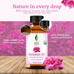 SVA Geranium Essential Oil Organic – 1 Fl Oz – 100% Natural Organic Geranium Oil - Image 7