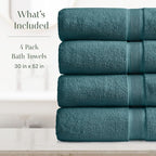 Springtree Home Luxury Viscose from Bamboo Bath Towel Set of 4 | 35% Viscose - Image 2