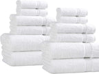 Superior Egyptian Cotton 12-Piece Towel Set, Guest Bath Decor Essentials - Image 2