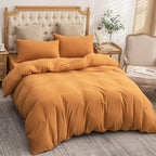 PURE ERA Jersey Knit Duvet Cover Set 100% T-Shirt Cotton Super Soft Comfy 2pc - Image 5