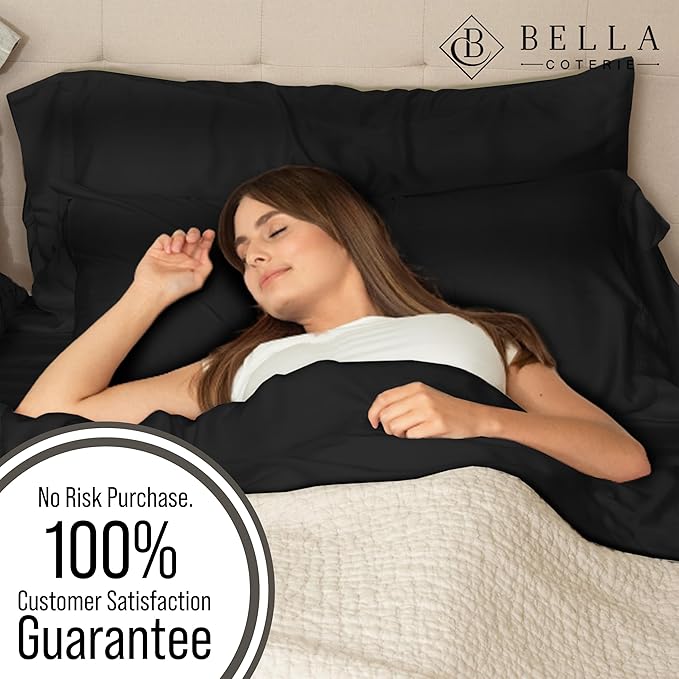 Bella Coterie Luxury Bamboo Viscose Cal King Size Fitted Sheet Only | 100% - Image 5