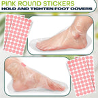 200 Pcs Plastic Foot Covers for Feet – 13 US Leak-Proof, Ribbed Anti-Slip Design - Image 6