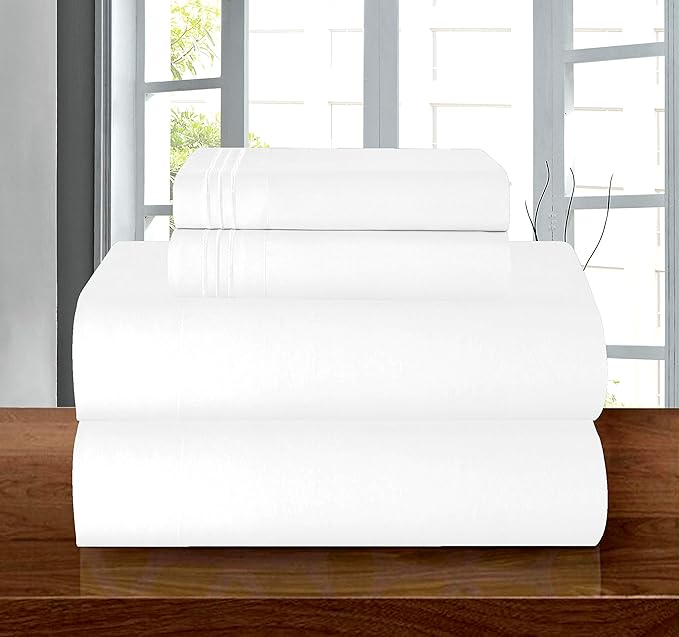 Elegant Comfort ® 1500 Thread Count ULTRA SILKY SOFT LUXURY 4 pcs Sheet set - Image 8