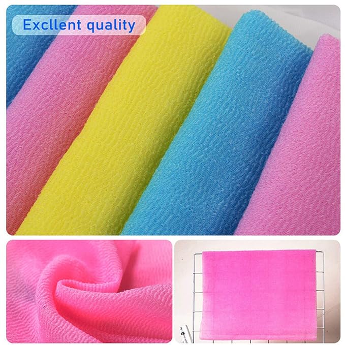 ARCH&M Exfoliating Shower Towel – 35-Inch Japanese-Style Back Scrubber - Image 3