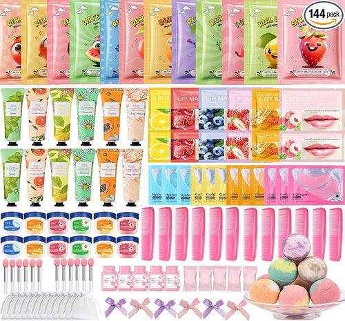 144 PCS Spa Party Supplies for Women, Spa Party Favors Include Face Masks by Unknown