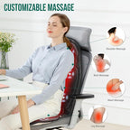 Snailax Back Massager with Heat, Vibration Massage Seat Cushion with 6 - Image 2