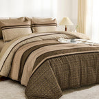 WONGS BEDDING 7 Pieces Comforter Set California King Size, Bohemian Soft - Image 2