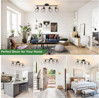 Baocuz 4-Lights Semi Flush Mount Ceiling Light, Adjustable Multi-Directional - Image 6