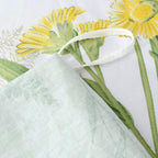 FADFAY Girls Floral Bedding Twin Duvet Cover Set Premium 100% Cotton Green - Image 4