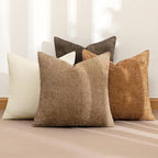 MIULEE Pack of 4 Brown Couch Throw Pillow Covers 20x20 Inch Soft Decorative - Image 2