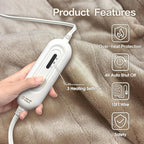 Tefici Heated Blanket Throw 50"x60", Ultra Soft 2-Layer Flannel Electric Blanket - Image 3