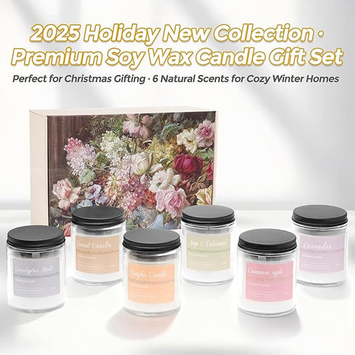 6 Pack Fall Candles for Home Scented, Fall Scented Candles for Women Gifts - Image 2