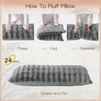 YZ HOME Faux Fur Fluffy Body Pillow - Image 9