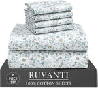 RUVANTI 6 Pcs Cotton Sheets by Ruvanti
