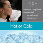 White Towel Services 8" x 8" inch Moist Cotton Towel Individually Wrapped - Image 7